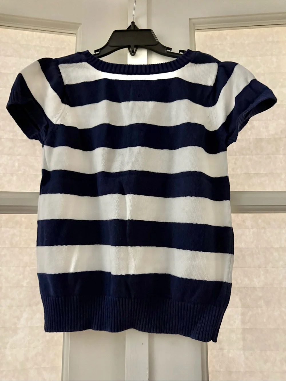 Gymboree Navy & White Striped Short-Sleeve Tee with Red Heart